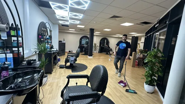 Barber chairs and stations