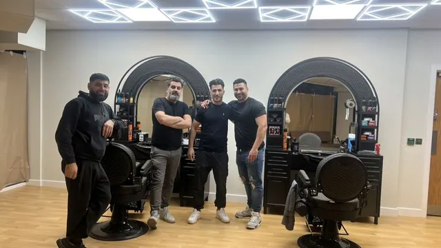 The team in the shop